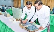 Acting President of the Republic of the Union of Myanmar,Chairman of State Security and Peace Commission, Senior General Min Aung Hlaing attends opening ceremony of 60th Myanmar Gem Emporium