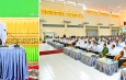Acting President of the Republic of the Union of Myanmar, Chairman of the State Security and Peace Commission, Senior General Min Aung Hlaing mets with officials from the State, District, and Township level departments, along with town elders, in Mon State to discuss regional development