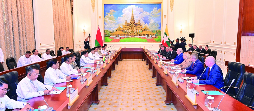 ပြည်ထောင်စုသမ္မတမြန်မာနိုင်ငံတော်နှင့် ဘယ်လာရုစ်သမ္မတနိုင်ငံတို့အကြား  နှစ်နိုင်ငံတွေ့ဆုံ ဆွေးနွေးပွဲနှင့် နားလည်မှုစာချွန်လွှာလက်မှတ်ရေးထိုးပွဲကျင်းပပြုလုပ်