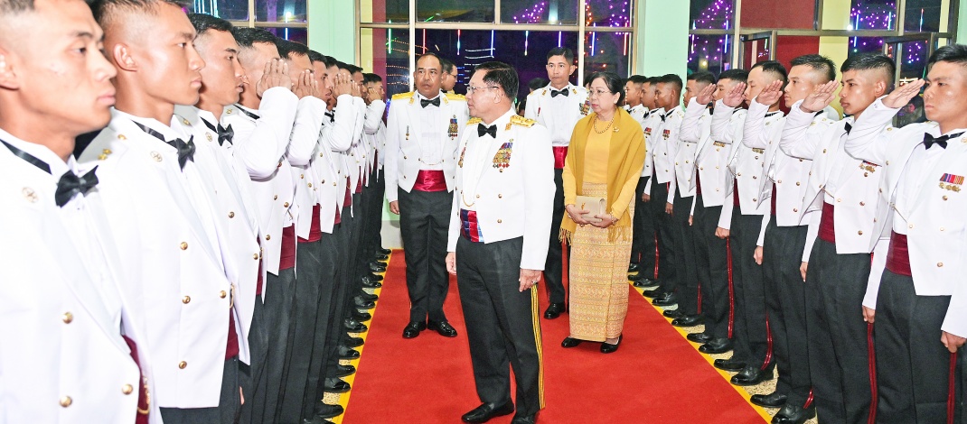 တပ်မတော်နည်းပညာတက္ကသိုလ် ဗိုလ်လောင်းသင်တန်းအမှတ်စဉ်(၂၇) သင်တန်းဆင်း ဂုဏ်ပြုညစာစားပွဲအခမ်းအနားကျင်းပ