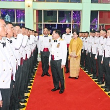 တပ်မတော်နည်းပညာတက္ကသိုလ် ဗိုလ်လောင်းသင်တန်းအမှတ်စဉ်(၂၇) သင်တန်းဆင်း ဂုဏ်ပြုညစာစားပွဲအခမ်းအနားကျင်းပ