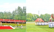 Chairman of State Security and Peace Commission Commander-in-Chief of Defence Services Senior General Thadoe Maha Thray Sithu Thadoe Thiri Thudhamma Min Aung Hlaing addresses Passing-out Parade of the 26th Intake of Defence Services Medical Academy 