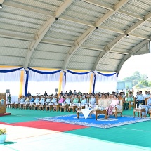 Chairman of State Security and Peace Commission Commander-in-Chief of Defence Services Senior General Min Aung Hlaing attends 78th Founding Anniversary of Tatmadaw (Air)