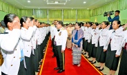 Graduation dinner of 12th Intake of Female Cadet Course of Defence Services (Army) Officers Training School (Hmawbi) held