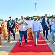 High-level delegation led by President of Belarus on state visit to Myanmar departs for Belarus 