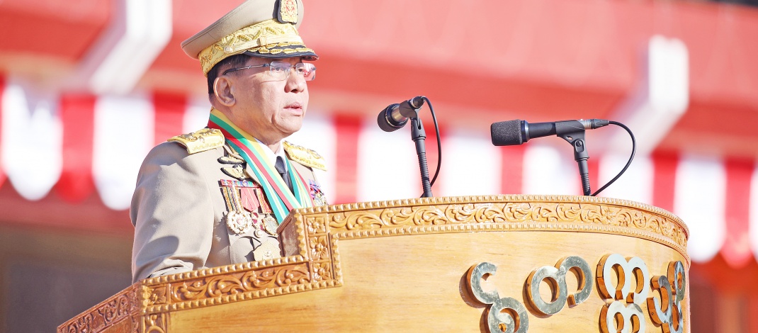 စစ်တက္ကသိုလ်ဗိုလ်လောင်းသင်တန်းအမှတ်စဉ်(၆၇)သင်တန်းဆင်းပွဲအခမ်းအနားတွင် နိုင်ငံတော်လုံခြုံရေးနှင့်အေးချမ်းသာယာရေးကော်မရှင်ဥက္ကဋ္ဌ တပ်မတော်ကာကွယ်ရေးဦးစီးချုပ်ဗိုလ်ချုပ်မှူးကြီး သတိုးမဟာသရေစည်သူ သတိုးသီရိသုဓမ္မမင်းအောင်လှိုင် ပြောကြားသည့်မိန့်ခွန်း 