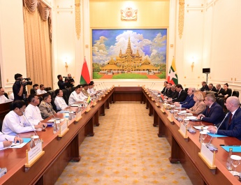 The Republic of the Union of Myanmar, the Republic of Belarus hold meeting, sign MoUs