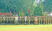 Chairman of State Security and Peace Commission Commander-in-Chief of Defence Services Senior General Thadoe Maha Thray Sithu Thadoe Thiri Thudhamma Min Aung Hlaing addresses Passing-out Parade of the 12th Intake of Graduate Female Cadet Course