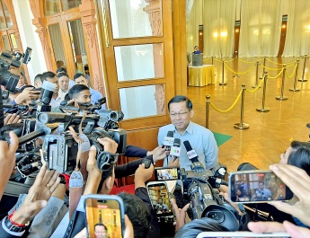 Republic of the Union of Myanmar holds 2025 Multi-party Democracy General Election; Acting President of the Republic of the Union of Myanmar, Chairman of State Security and Peace Commission Senior General Min Aung Hlaing casts vote