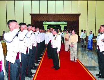 တပ်မတော်ဆေးတက္ကသိုလ်ဗိုလ်လောင်းသင်တန်းအမှတ်စဉ်(၂၆)သင်တန်းဆင်းဂုဏ်ပြုညစာစားပွဲ အခမ်းအနားကျင်းပ