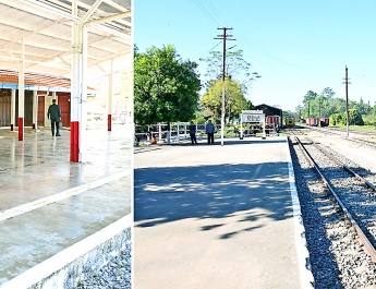 SSPC Chairman Commander-in-Chief of Defence Services Senior General Min Aung Hlaing inspects construction of war veteran housing in PyinOoLwin