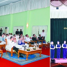 တပ်မတော်(ကြည်း) ဗိုလ်သင်တန်းကျောင်း(မှော်ဘီ)၊ ဘွဲ့ရအမျိုးသမီးဗိုလ်လောင်း သင်တန်း အမှတ်စဉ်(၁၂) သင်တန်းဆင်းဂုဏ်ပြုညစာစားပွဲအခမ်းအနားကျင်းပ