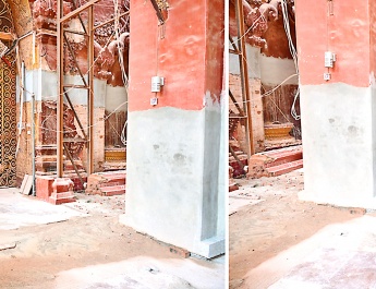 Acting President of the Republic of the Union of Myanmar, Chairman of State Security and  Peace Commission, Senior General Min Aung Hlaing pays obeisance to Maha Muni Pagoda,  inspects renovation of damaged religious edifice caused by earthquake  