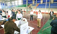 Acting President of the Republic of the Union of Myanmar, Chairman of State Security and Peace Commission, Senior General Min Aung Hlaing visits voters casting ballots at the Phase 3 of the 2025 Multi-party Democracy General Election of the Republic of the Union of Myanmar at the relevant polling stations