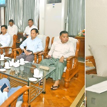 Acting President of the Republic of the Union of Myanmar, Chairman of State Security and Peace Commission, Senior General Min Aung Hlaing gives instructions on urban development and pleasantness in Mandalay