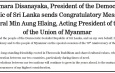 Mr. Anura Kumara Disanayaka, President of the Democratic Socialist Republic of Sri Lanka sends Congratulatory Message to   Senior General Min Aung Hlaing, Acting President of the Republic   of the Union of Myanmar