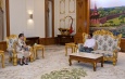 Acting President of the Republic of the Union of Myanmar, Chairman of State Security and Peace Commission Senior General Min Aung Hlaing receives delegation led by Special Envoy of ASEAN Chair to Myanmar Secretary of Foreign Affairs of the Philippines