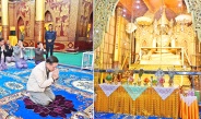Acting President of the Republic of the Union of Myanmar and SSPC Chairman Senior General Min Aung Hlaing pays homage to Thatta Thattaha Maha Bawdi Pagoda and Abhaya Razamuni Buddha Image in Buddha Park and Mahamuni Buddha Image in Kengtung, Shan State (East)