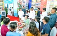 Acting President of the Republic of the Union of Myanmar, Chairman of State Security and Peace Commission Senior General Min Aung Hlaing inspects exhibition booths of Union-level MSME Product Fair and Market Festival commemorating 79th Anniversary of Union Day 2026