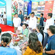Opening ceremony of Convocation Hall (multipurpose hall) of Naypyitaw State Academy held Acting President of the Republic of the Union of Myanmar, Chairman of State Security and Peace Commission Senior General Min Aung Hlaing graces the ceremony with his presence and speech