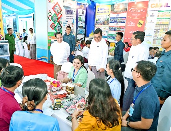 Opening ceremony of Convocation Hall (multipurpose hall) of Naypyitaw State Academy held Acting President of the Republic of the Union of Myanmar, Chairman of State Security and Peace Commission Senior General Min Aung Hlaing graces the ceremony with his presence and speech