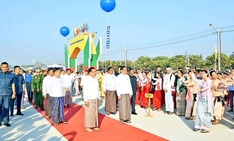 Opening ceremony of 2026 79th Anniversary Union Day Commemorative Union-level MSME Product Fair and Market Festival held, attended by Acting President of the Republic of the Union of Myanmar, Chairman of State Security and Peace Commission, Senior General Min Aung Hlaing