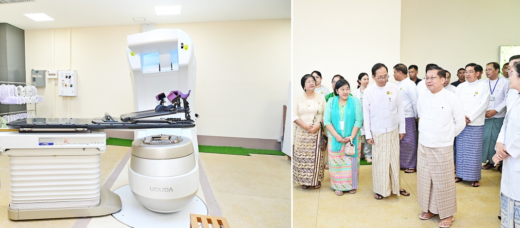 Acting President of the Republic of the Union of Myanmar, Chairman of the State Security and Peace Commission, Senior General Min Aung Hlaing graces opening ceremony of National Cancer Center