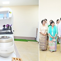Acting President of the Republic of the Union of Myanmar, Chairman of the State Security and Peace Commission, Senior General Min Aung Hlaing graces opening ceremony of National Cancer Center