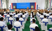 Chairman of State Security and Peace Commission Commander-in-Chief of  Defence Services Senior General Min Aung Hlaing attends commissioning of  40,000-ton dry dock of Naval Shipyard HQ and war vessels of Tatmadaw (Navy) 