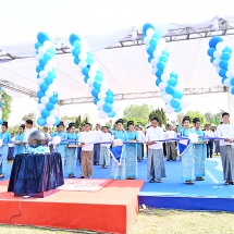 Acting President of the Republic of the Union of Myanmar Chairman of the State Security and Peace Commission Senior General Min Aung Hlaing opens Digital Myanmar Forum and Exhibition
