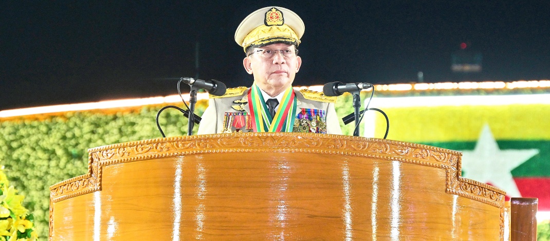 ၂၀၂၆ ခုနှစ်၊ မတ်လ ၂၇ ရက်တွင်ကျင်းပသော (၈၁)နှစ်မြောက် တပ်မတော်နေ့စစ်ရေးပြအခမ်းအနား၌ နိုင်ငံတော်လုံခြုံရေးနှင့်အေးချမ်းသာယာရေးကော်မရှင်ဥက္ကဋ္ဌ တပ်မတော်ကာကွယ်ရေးဦးစီးချုပ် ဗိုလ်ချုပ်မှူးကြီး သတိုးမဟာသရေစည်သူ သတိုးသီရိသုဓမ္မမင်းအောင်လှိုင် ပြောကြားသည့်မိန့်ခွန်း