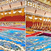 Auspicious ceremony to present religious titles for 2026 and donate provisions held