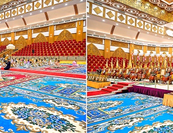 Auspicious ceremony to present religious titles for 2026 and donate provisions held