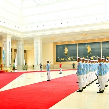 Ceremonial military parade honoring the succession of the duties of  the Commander-in-Chief of Defence Services of the Republic of  the Union  of Myanmar held 
