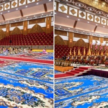 ၂၀၂၆ ခုနှစ် သာသနာတော်ဆိုင်ရာ ဘွဲ့တံဆိပ်တော်များ ဆက်ကပ်ပူဇော်ခြင်း  မဟာမင်္ဂလာအခမ်းအနား နှင့် ဆွမ်းဆန်စိမ်းလောင်းလှူပွဲအခမ်းအနားကျင်းပ