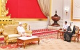 Acting President of the Republic of the Union of Myanmar SSPC Chairman Senior General Min Aung Hlaing accepts Letters of Credence of newly-accredited Ambassador of the Kingdom of Saudi Arabia to Myanmar